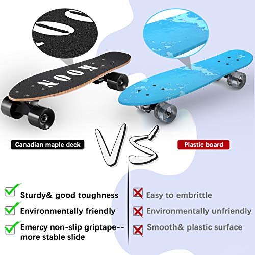 KOON Skateboard Complete Skateboards 22 Inch Mini Cruiser Skateboards