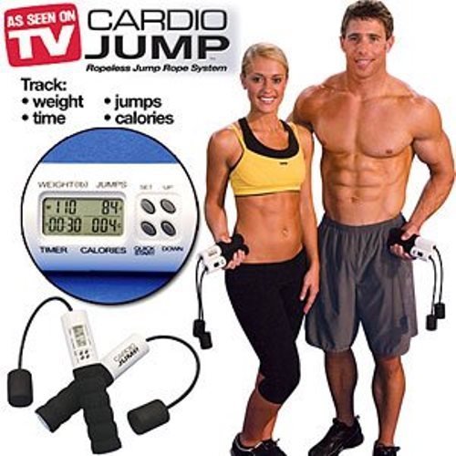 Iron Gym Digital Ropeless Jump Rope- Cardio Electronic Indoor & Outdoor Wireless Cordless Skipping Calorie & Jump Counter