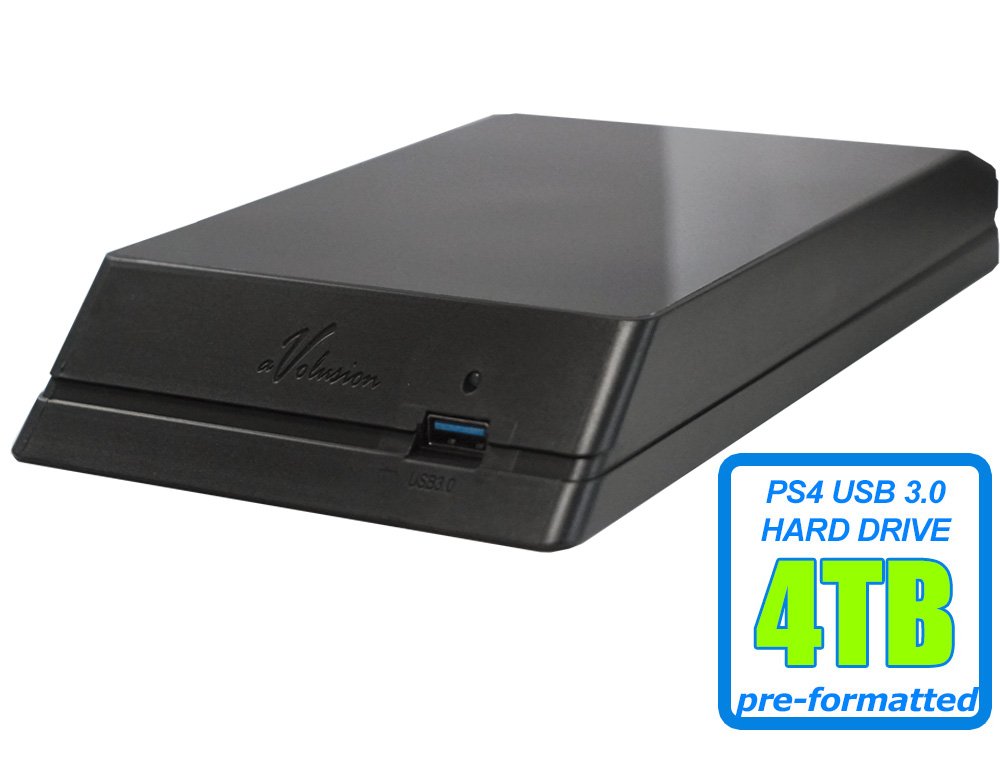 Avolusion HDDGear 4TB (4000GB) 7200RPM 64MB Cache USB 3.0 External PS4 Gaming Hard Drive - PS4 Pre-Formatted, 2 Year Warranty