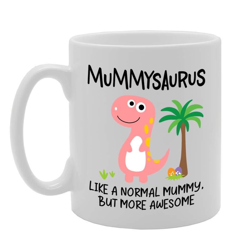 Coralgraph Inc MG4752 Mummysaurus Like A Normal Mummy But More Awesome Novelty Gift Printed Tea Coffee Ceramic Mug