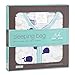 aden + anais Classic Sleeping Bag; 100% Cotton Muslin; Wearable Baby Blanket; High Seas; Medium; 6-12 Months