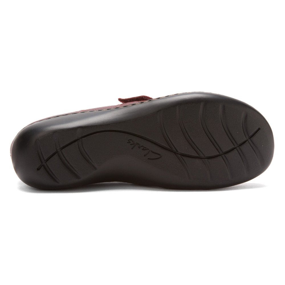 CLARKS Women's Ashland Lux,Burgundy Tumbled,US 5.5 M - Image 4