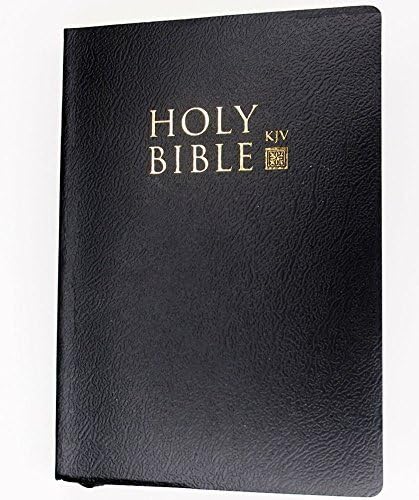 Holy Bible Old &amp; New Testament KJV Black Leatherette 5 x 7 by KJV Holy Bible