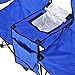 GoTEAM! Portable Double Folding Chair w/Removable Umbrella, Cooler Bag and Carry Case - Blue