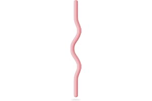 Bala EZ Curl Bar for Working Out, 15lb Beam (Blush) - Ergonomic Weight Bar for Press, Curl, Row, Squat, Lunge & Full Body Exe