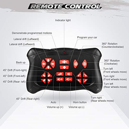 RAGU Drift Remote Control Car 1: 16 Rechargeable RC Truck 2.4 Ghz 4WD High Speed All Terrain Monster Truck with LED Lights & Music, Car Toys for Boys Girls
