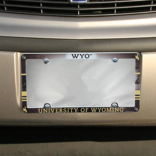 NCAA License Plate with Full Color Frame, University of Wyoming