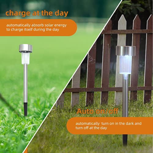 SHUMU Solarlampen für Außen 24 Garten Solarleuchten Gartendeko Solar Gartenleuchte LED Gartenbeleuchtung – Bild 7