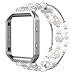 Simpeak Fashion Elastic Band Compatible with Fitbit Blaze Smartwatch Fitness, Large(7.28