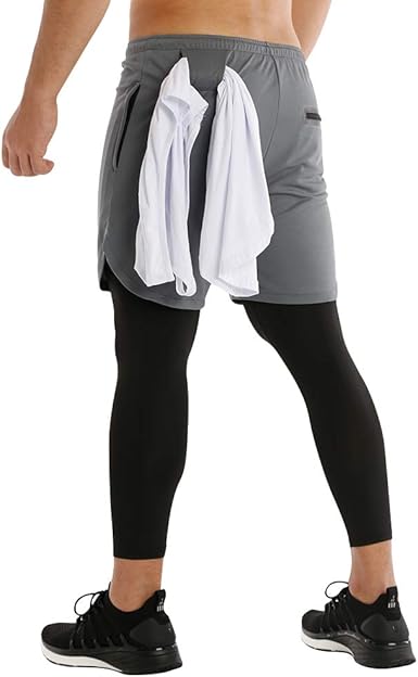 men's shorts with compression tights