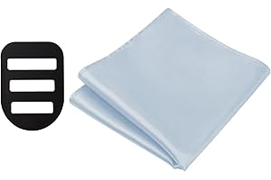 Q&J FABRIC CO. Pocket Squares for Men, 12'' Mens Womens Handkerchiefs with Pocket Square Holder for Suits Wedding Party