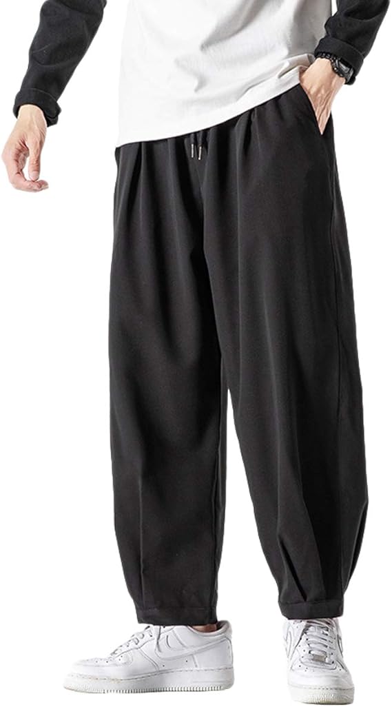 Amazon ロングパンツ メンズ 無地 大きいサイズ コットン ジョガーパンツ シンプル 柔らかい カジュアル ゆったり ズボン オールシーズン対応 ロングパンツ 通販