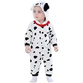 CuteOn Toddler Halloween Costume Onesie Cosplay Romper Christmas Infants Baby Costume Dalmatian 3Months-4 Years