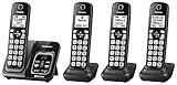Panasonic KX-TGD564M Link2Cell Bluetooth Cordless Phone with Voice Assist and Answering Machine - 4 Handsets (Certified Refurbished)