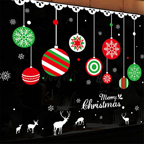 image for Axiba_Home Decor Axiba Window Clings Christmas Stickers Wall Decals Ch
