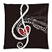 Yestore Custom Cotton Music Note 18x18 Inch Pillow Cushion Cases