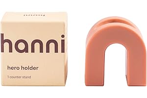 HANNI Hero Safety Razor Holder, Heavy Duty Storage Stand for Shaving Accessories, Bathroom Organizer for Men and Women, Clay