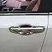 Chrome Door Handle Covers, Side Door Handle Hardware fit for Honda 2017 2018 CRV Handle Bomb Trim,Pack of 4 Pieces of Exterior Door Handle Protector for 1 Keys Holes