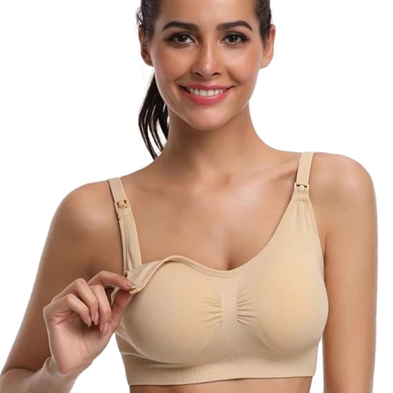 Two Dots Womens Nylon; Spandex Lightly Padded, With Removable Pads Non-Wired Maternity Bra