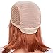 ALICE Lace Front Wigs Copper Orange Bob Wig, 14