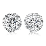 Bamoer Cubic Zirconia Flower Design 3/8
