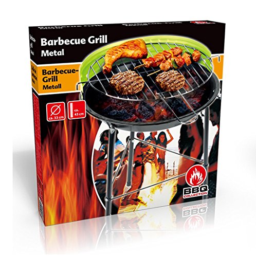 BBQ Collection Picknickgrill Minigrill Holzkohlegrill Festival Camping Picknick ca. 33x33x46 cm – Bild 5