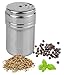 Wealers 6 Piece Stainless Steel Spice Shaker Jars Salt and Pepper Holder BBQ Spice Herbs 3 Size Cover with Bag for East Travel, Great for Home or Outdoor Use,