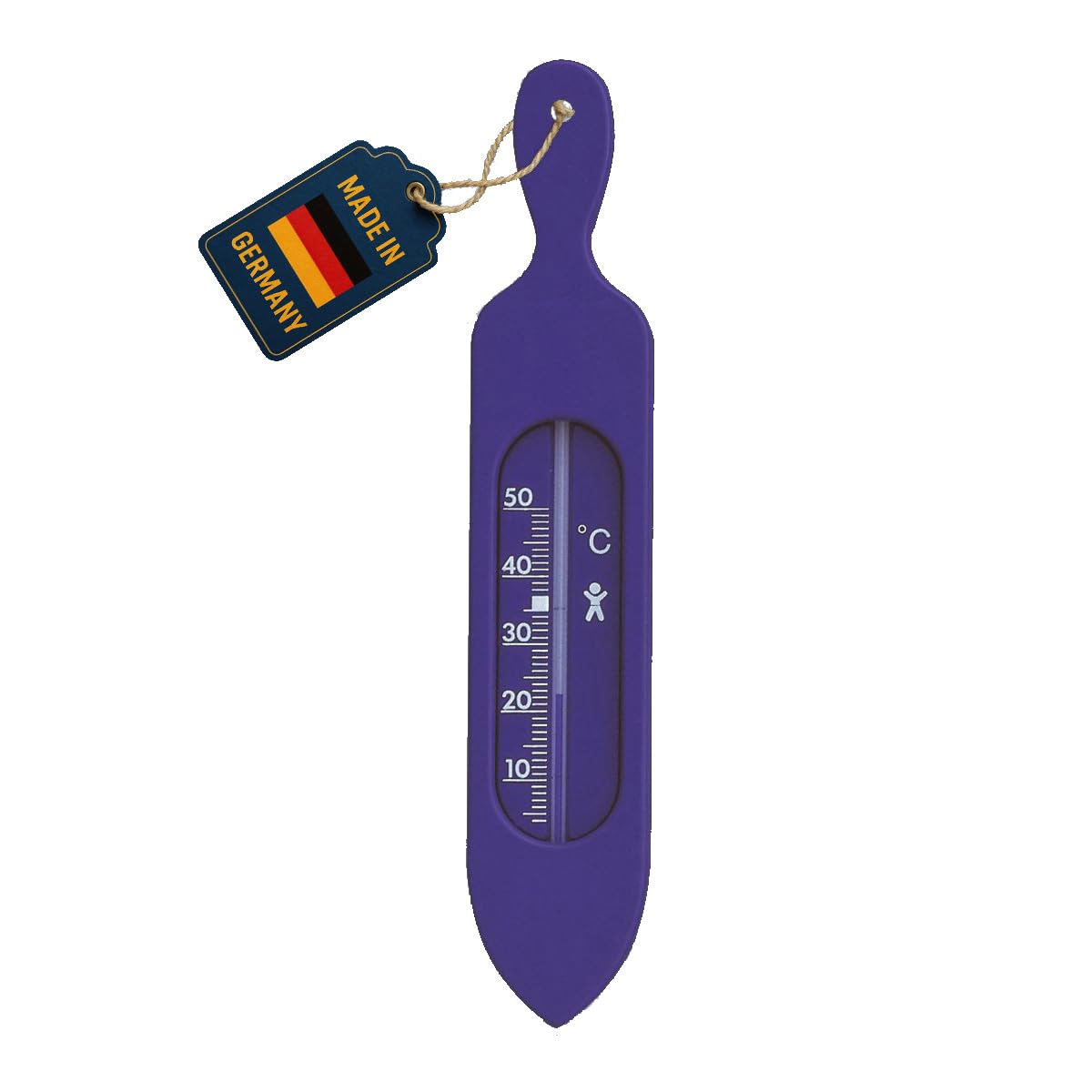 TFA Dostmann 14.3018.06 Analogue Bath Thermometer for Determining Bath Water Temperature Blue