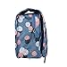 Multifunction Toiletry Cosmetic Bag Make up Kit Case Pouch Hanging Shaving Hook Travel Vacation Bathroom Organizer Carry On (Blue Flower)