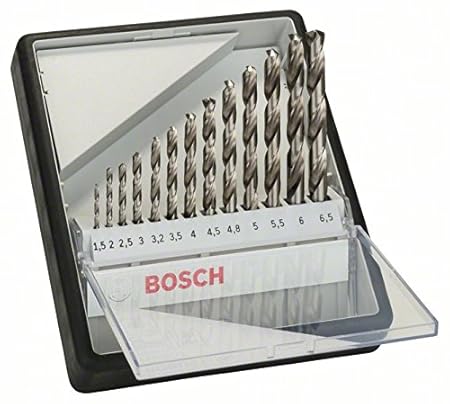 Bosch Professional 13tlg. Metallbohrer-Set HSS-G geschliffen Robust Line