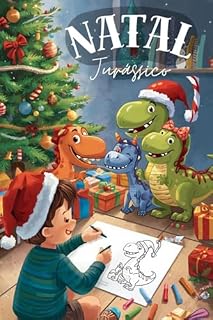 Livro Natal Jurássico: Colorindo Com Dinossauros