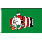 AZ FLAG - Santa With Gifts Flag - 3x5 Ft - 100D Polyester Merry Christmas Banner with Two Metal Grommets - Fade Resistant - Vivid Colors - 3' x 5' Feet - 150x90 Cm