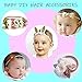 inSowni 50 Pack Super Soft Stretchy DIY Solid Nylon Headbands Baby Hair Bands One Size Fits All (10 Multi-color)