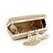 WEDDINGHELPER Clutch Purses Golden Peacock for Women Luxury Rhinestone Crystal Evening Clutch Bags Vintage Party (gold)
