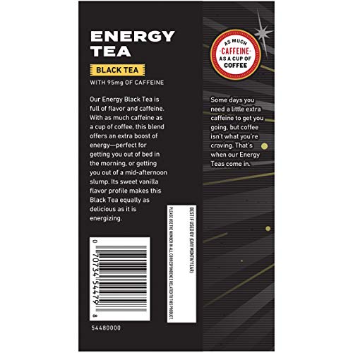 Celestial Seasonings Black Energy Tea, Contains Caffeine, 12 Tea Bags