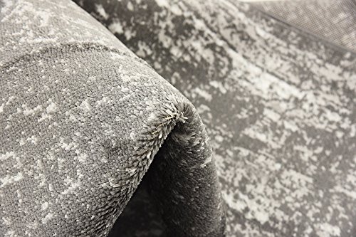 Unique Loom Sofia Collection Dark Gray 9 x 12 Area Rug (9' x 12')