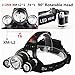 Benran Waterproof LED Headlamp Headlight Rechargeable Head Flashlight Lamp with 3 Xm-l T6 4 Modes Outdoor Sports Hiking Camping Riding Fishing Hunting (Super bright)