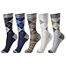 OKISS Mens Dress Cotton Socks Fashion Patterned Argyle Socks &Formal Business Socks Classic Cotton Dress Casual Socks for Men