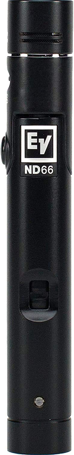 Electro-Voice ND66 Condenser Cardioid Instrument Microphone, Black
