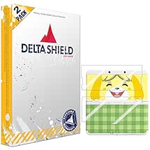DeltaShield Full Body Skin for Nintendo 3DS (Cover Plates,Standard Version 2015)(2-Pack)(Screen Protector included) Front and Back Protector BodyArmor Non-Bubble Military-Grade Clear HD Film