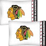 NHL Chicago Blackhawks Hockey Set of 2 Logo Pillow Cases