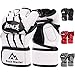 Brace Master MMA Gloves UFC Gloves Boxing Gloves for Men Women Leather More Paddding Fingerless Punching Bag Gloves for Kickboxing, Sparring, Muay Thai and Heavy Bag