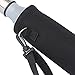 Richen Insulated Water/Wine/Tea Bottle Carrier Sling Bag Pouch Case with Shoulder Strap 1000ml/32oz Bottle Holder Cross-Body Shoulder Bag for Outdoor Sports Camping Travel,Black