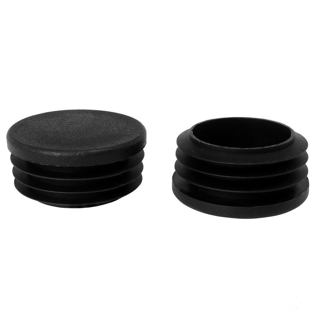 Sourcingmap 40mm 1.57" OD Plastic Tube Inserts Pipe End Covers Caps 2pcs, 1.46"-1.54" Inner Dia, for Furniture Bench Table Feet