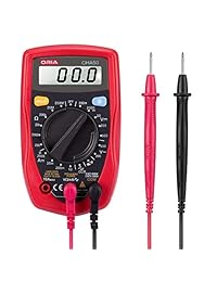 Multímetro digital, multímetro de alcance automático, multímetro de abrazadera con voltaje AC DC, pantalla LCD retroiluminada, corriente, resistencia, diodo, tensión de 600 V, prueba de continuidad para herramientas de uso doméstico.
