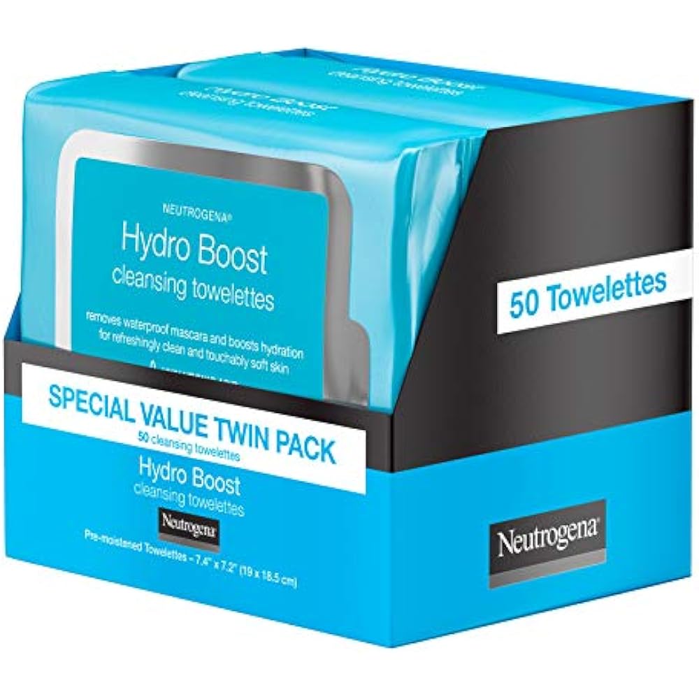 HydroBoost Facial Cleansing & Makeup Remover Wipes Hyaluronic Acid