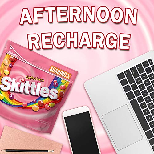 SKITTLES Smoothies Chewy Candy Bulk Pack, Sharing Size, 15.6oz Bag