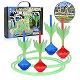 Lawn Darts Game - Glow in The Dark, Outdoor Backyard Toy for Kids & Adults | Fun for The Entire Family | Work On Your Aim & Accuracy While Having A Blast