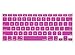 Kuzy - MAGENTA Keyboard Silicone Cover Skin for Macbook