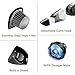 LOLLDEAL Rechargeable Cordless Handheld Vacuum, Powerful Hand Vacuum Cleaner, 12V 100W with Quick Charge, Light Weight Portable Hand Held Vacuum, Durable Stainless Steel Filter, Carry Bag, Black